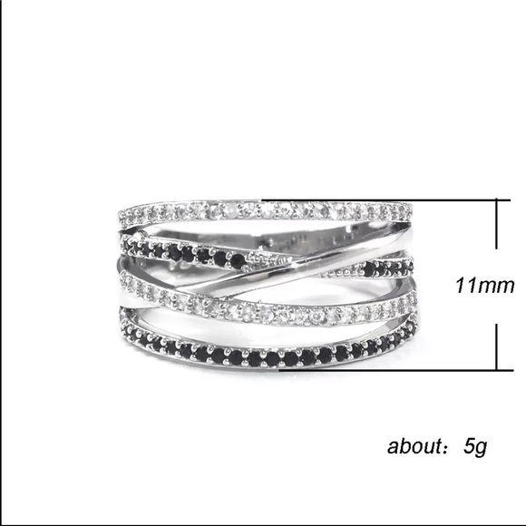 New Women’s 925 Silver Sapphire Beautiful Ring - Picture 6 of 6